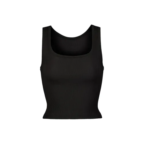 SKIMS Tank Tops Women's Smoke Black/SOOT