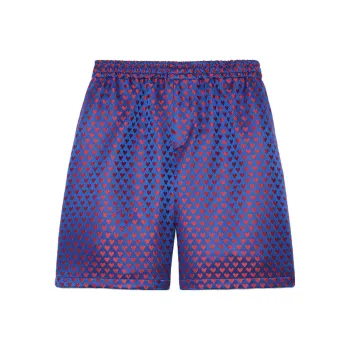 GUCCI Valentine's Day Collection FW23 Casual Shorts Men's Blue