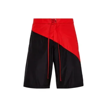 FERRAGAMO FW23 Swimming Shorts Men's Black Red