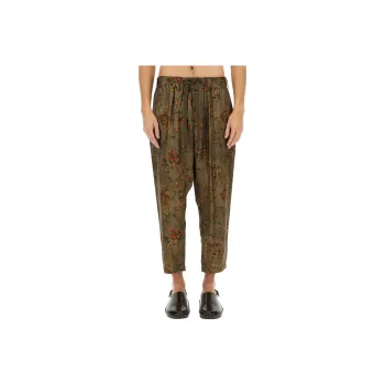 UMA WANG Tie Dyed Wide Leg Drawstring Trousers