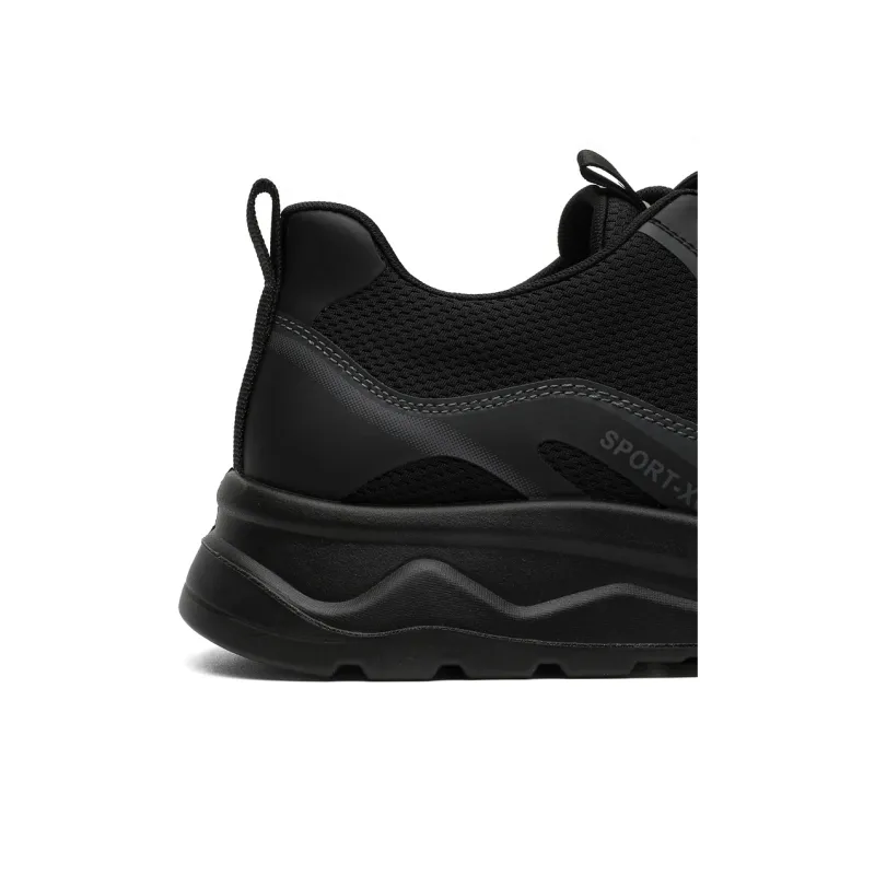 ACEMICKY Cushioning, Slip Resistant, And Abrasion Resistant Low Top Casual Shoes Men's Black-2