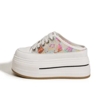 Milan Love Song Embroidery Abrasion Resistant Slip Resistant Closed Toe Slippers Women's