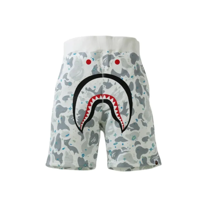 Bape Space Camo Shark Sweat Shorts SS21-2