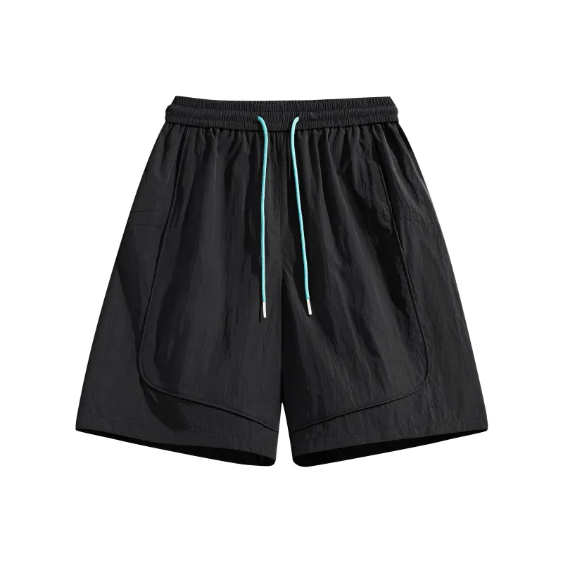 GROW DATE Cargo Shorts Unisex Night Black-33