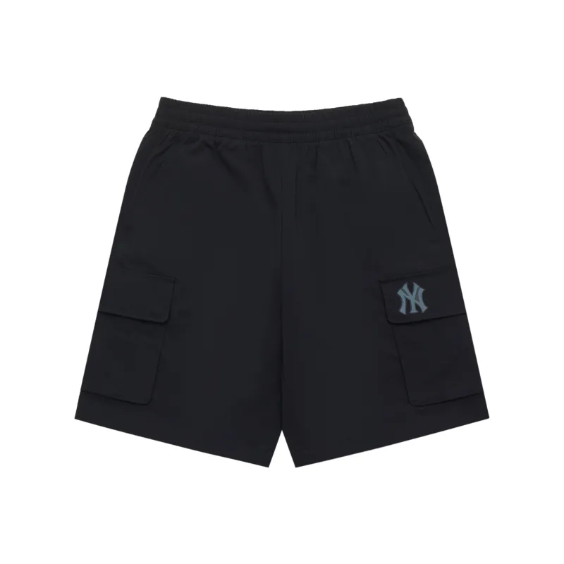 MLB New York Yankees MLB Basic Logo 24SS Casual Shorts Unisex Black-0