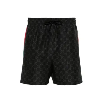 GUCCI Gg Jacquard Nylon Swim Shorts