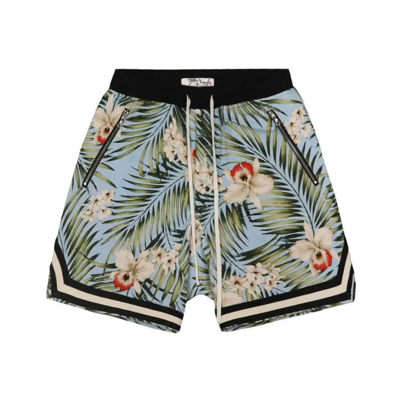 JUNGLE GURL Casual Shorts Unisex Sky Blue-0