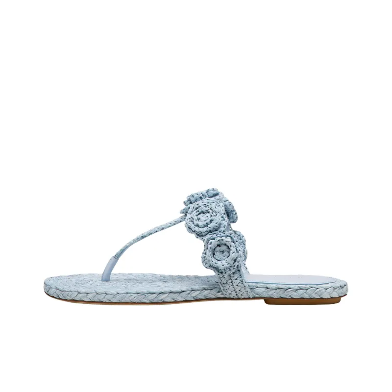 Stuart Weitzman/SW Flip Flops Women's Blue-0