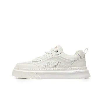 Haobin Low Top Skateboard Shoes Men's White