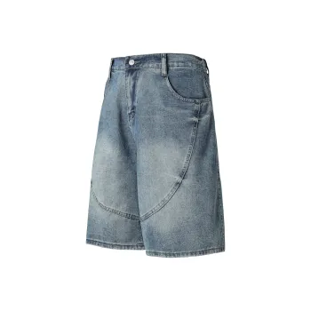 Ghost Mask Denim Shorts Unisex