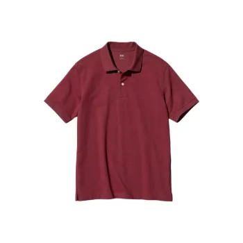 UNIQLO Polo Shirt Unisex Dark Red