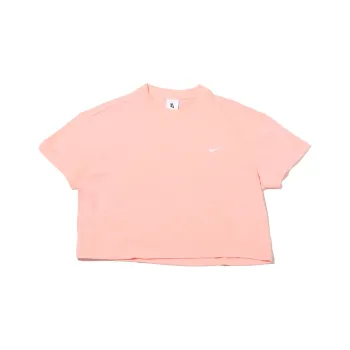 Nike Crop Tops Women's Bleached Coral Red