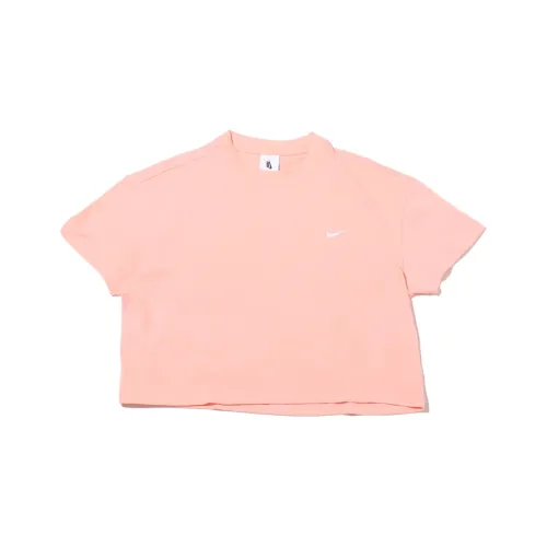 Nike Crop Tops Women's Bleached Coral Red