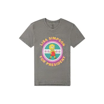Vans The Simpsons Lisa Simpson T-Shirt Women's Gray