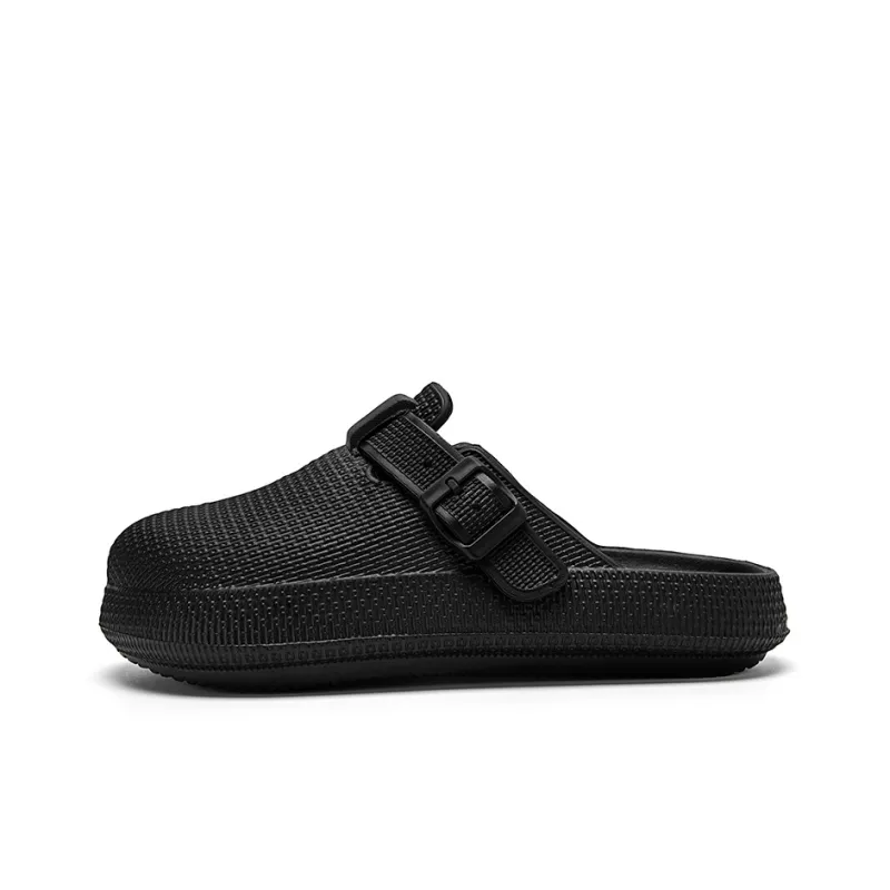 ENRICO COVERI Rubber Sole Odor Resistant Abrasion Resistant Slip Resistant Closed Toe Slippers Unisex-9