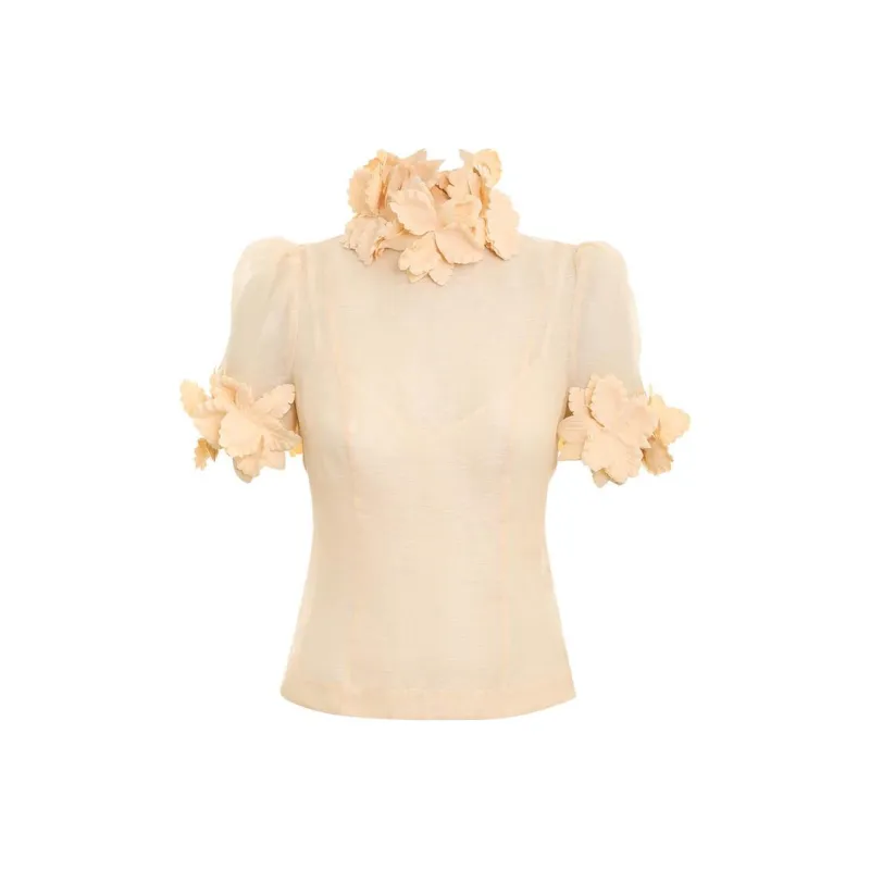 Zimmermann T-Shirts Women's Cream-0