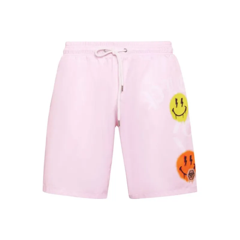 PHILIPP PLEIN Logo print Swim Shorts-0