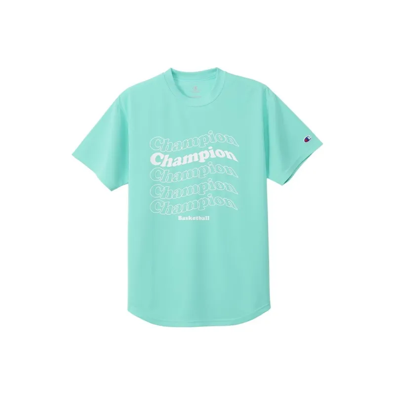 Champion T Shirt Women's Light Blue Green-0