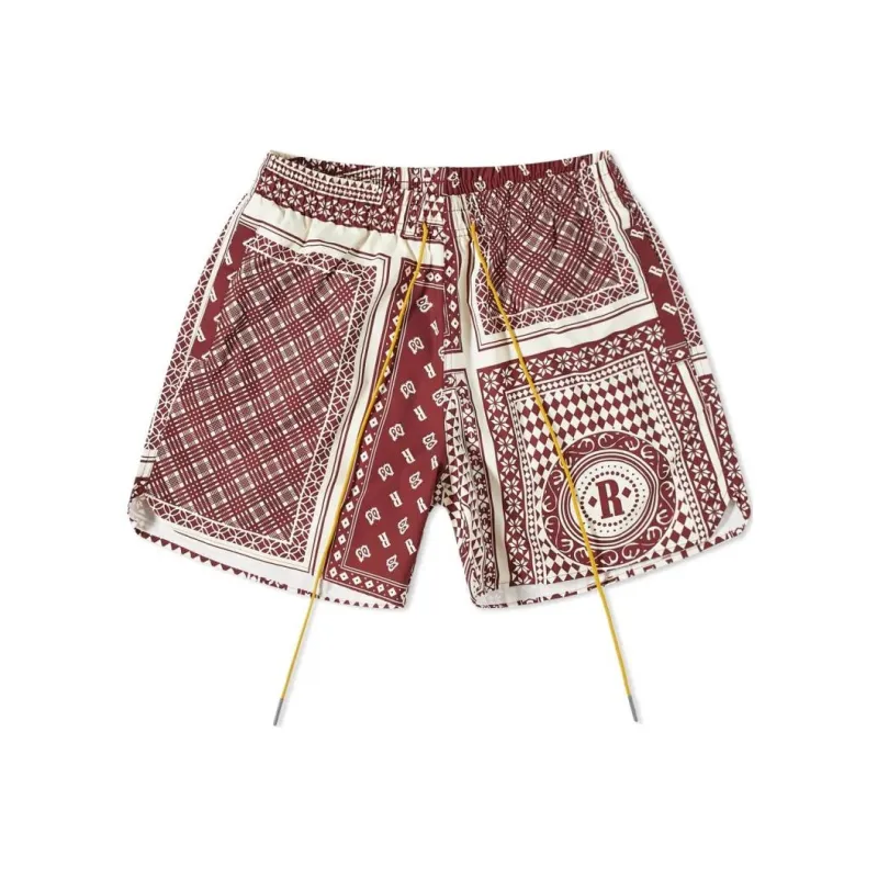 RHUDE Card Print Swim Short-0