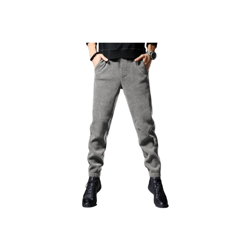 Devanro Casual Pants Men's Black-8