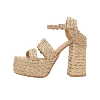 Castañer FRESA One Strap Sandals 13cm Women's Beige