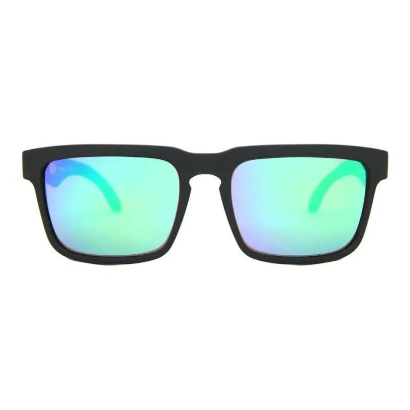 SPY Plastic Square Sunglasses Unisex Black-1