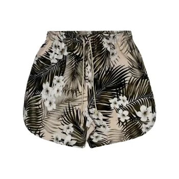 JUNGLE GURL Loose Fit Casual Shorts Unisex Gold