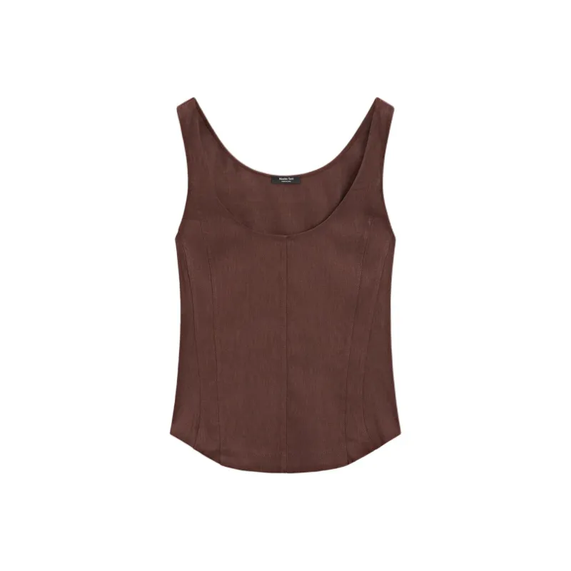 Massimo Dutti Tank Top Women's Brown-1