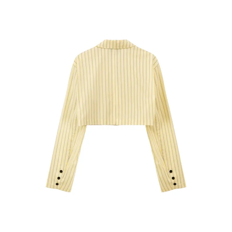 CHUU Business Suit Women's Yellow Stripes-1