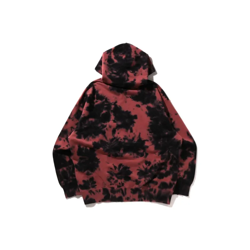 Bape Destroyed Bleach Logo Relaxed Fit Pullover Hoodie-1