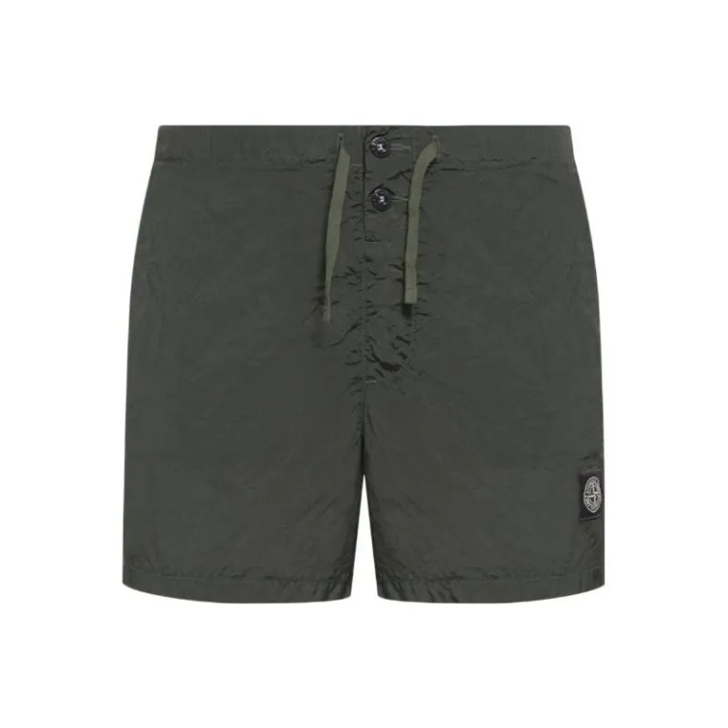 STONE ISLAND Compass Patch Mid Rise Swim Shorts-0