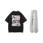Clothing Sets (Black+Gray Cuffed Pants)