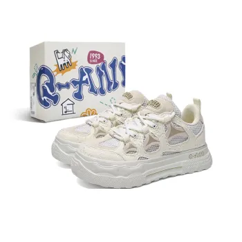 Q AND Slip Resistant Cushioning Abrasion Resistant Low Top Skateboard Shoes Unisex
