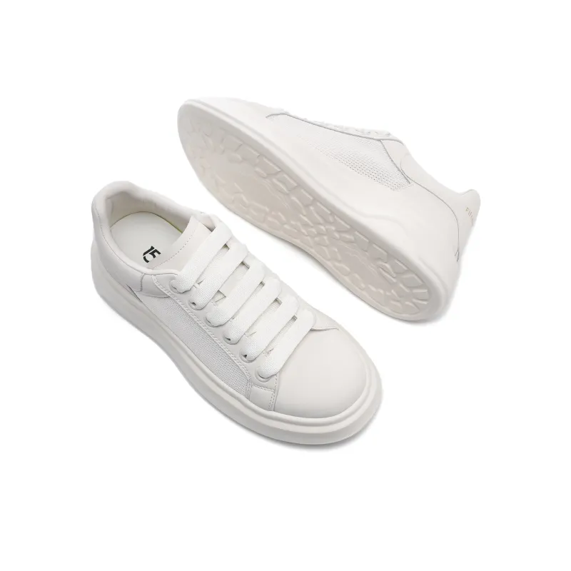 15 MINS Low Top Skateboard Shoes Women's White-3