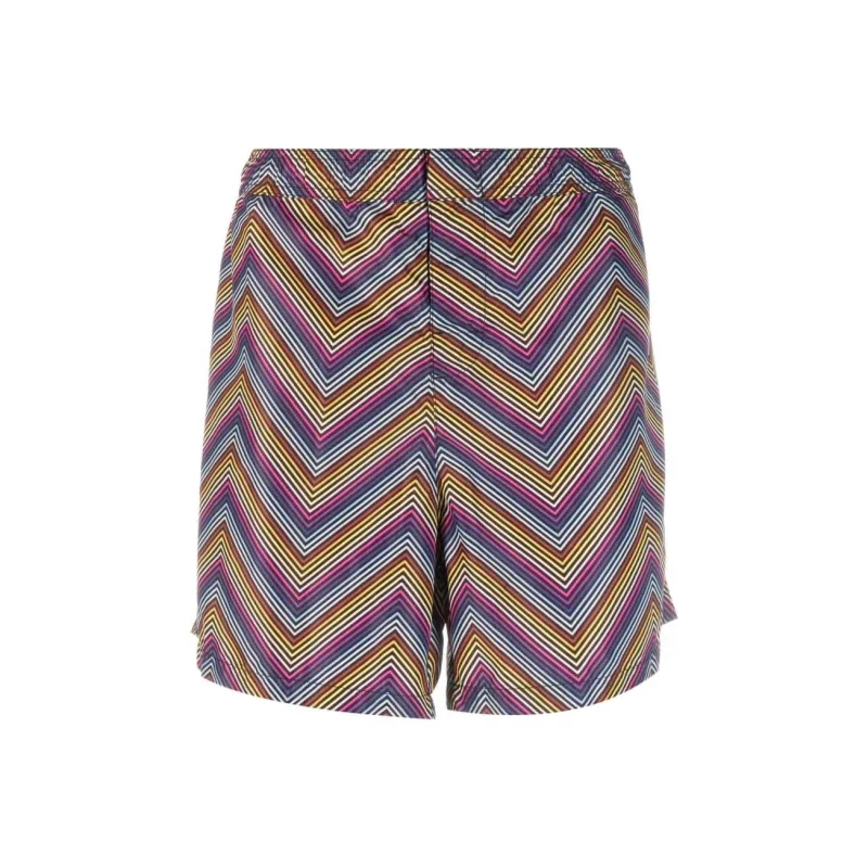 MISSONI Zigzag Printed Straight Hem Swim Shorts-0