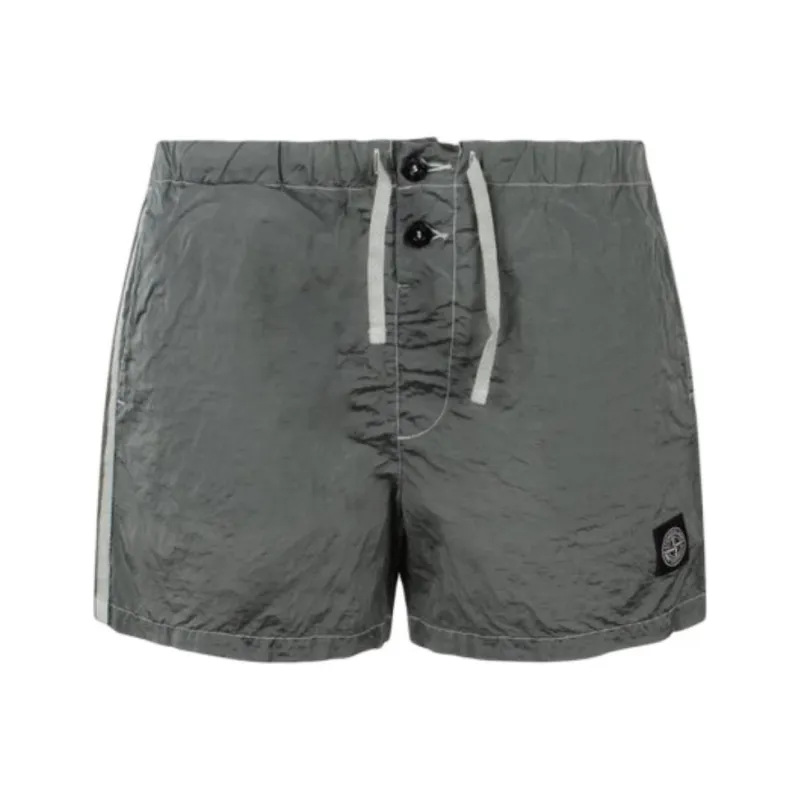 STONE ISLAND Compass Patch Mid Rise Swim Shorts-0
