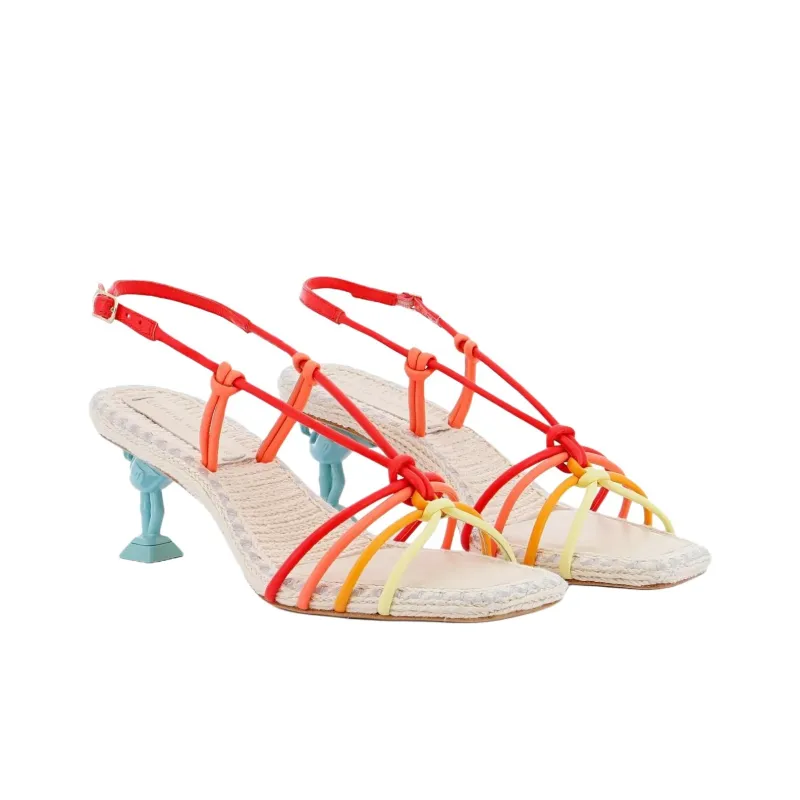 Sophia Webster Flo Copacabana One Strap Sandals 6cm Women's Red-2