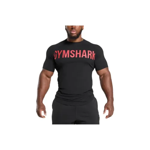 GYMSHARK T Shirt Men's Black/Red