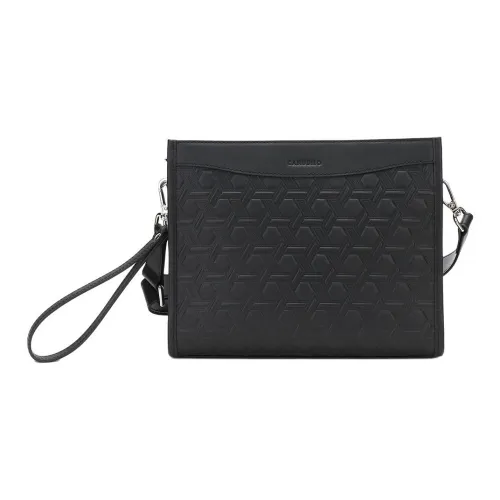 CANUDILO Cow Leather Clutch Regular Men's Black