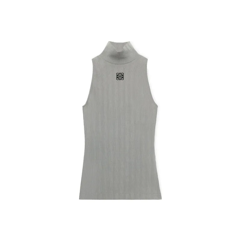 LOEWE High Neck Top Sparkling 'Grey'-0