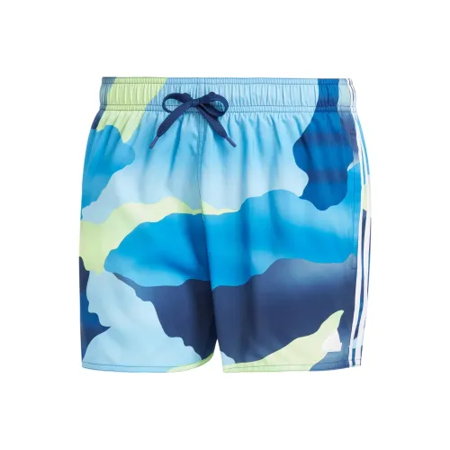 Adidas City Escape Camo 3-Stripes Cix Swim Shorts Swimming Shorts Men's Blue