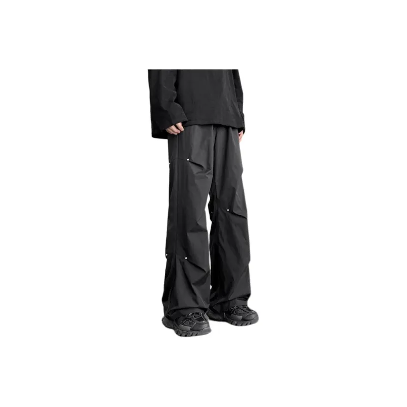 BLANC & ECLARE Lazy Street Mid Rise Comfortable Casual Pants Unisex-0