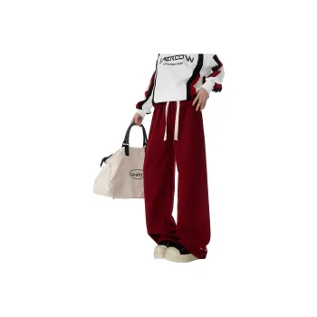 URBAN AUTHENTIC Casual Pants Unisex Red