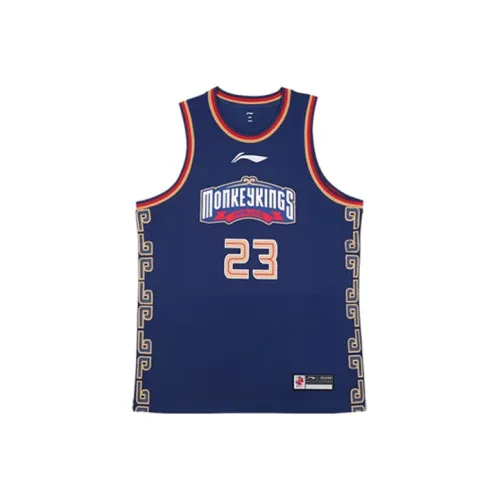 LiNing CBA Collection Professional Basketball Collection Basketball Jerseys Men's Dark Blue