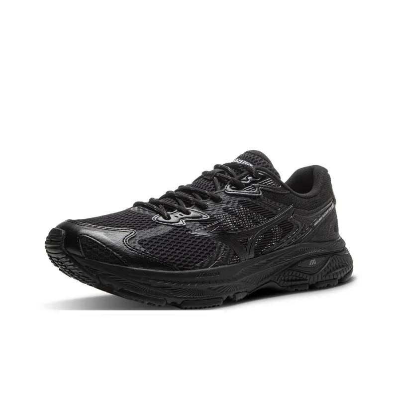 Mizuno RACER V2 Cushioning, Lightweight, Breathable, Slip Resistant Low Top Running Shoes Unisex Black-1