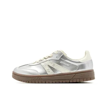 QIAODAN Departure Anti Slip Wear Resistant Low Top Skateboard Shoes Women's Silver