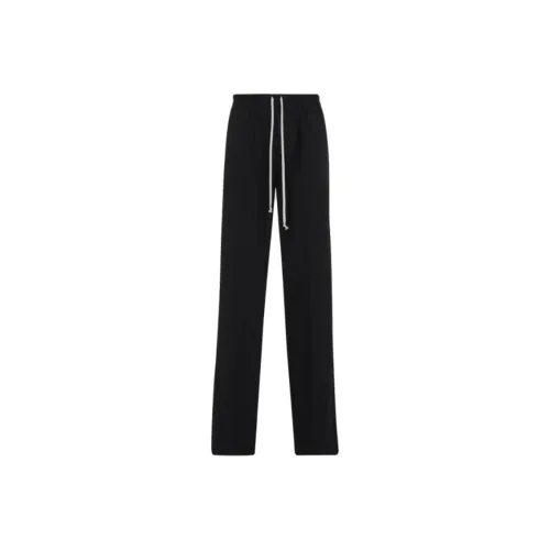 RICK OWENS Drawstring Straight Leg Trousers