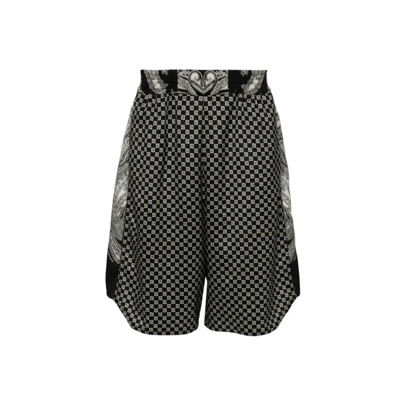BALMAIN Mini Monogram Shorts-0