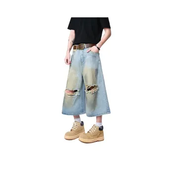 Universal Templates Denim Shorts Unisex Washed Blue