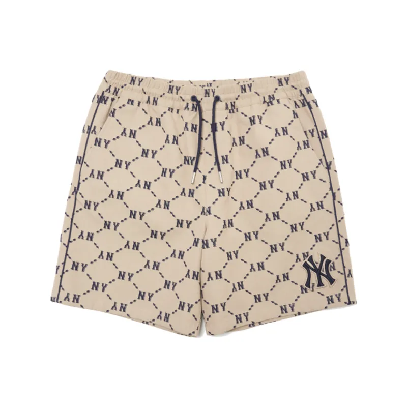 MLB SS22 Fitted Shorts Unisex Beige-0